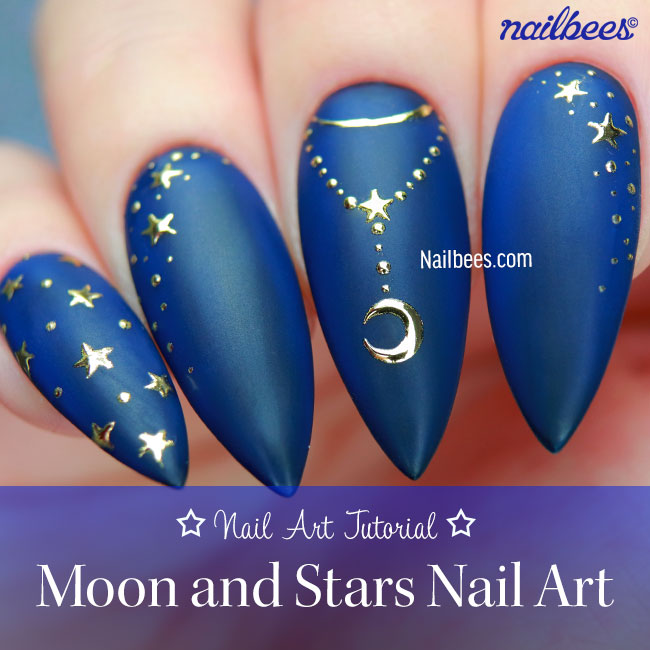 Blue Moon Nail Art Trend | POPSUGAR Beauty